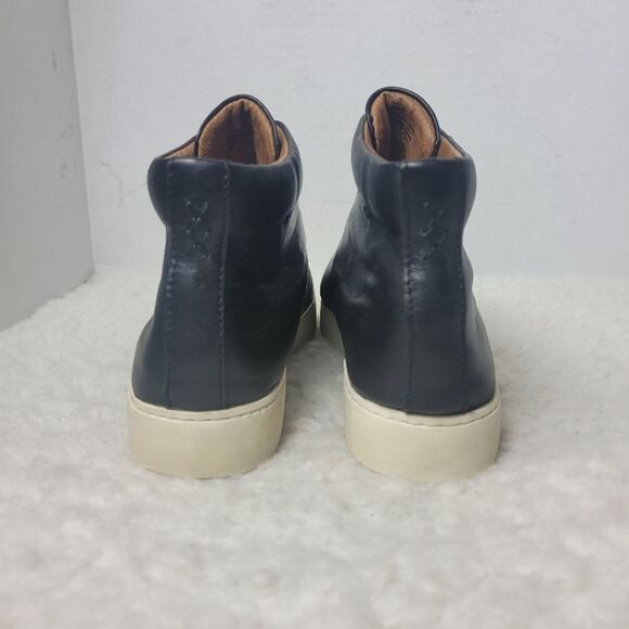 Frye Lena Women's Size 9 Black Leather High Top Black Leather Zipper Accent - Picture 4 of 10